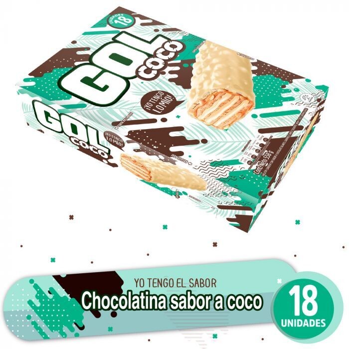 Chocolatina gol coco x18