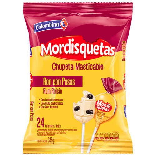 Mordisqueta ron con pasas x24