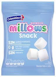 Millows snack cilindro blanco x35gr
