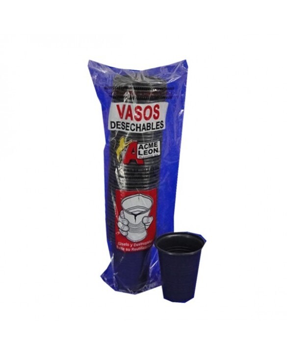 Vaso 7oz negro x50