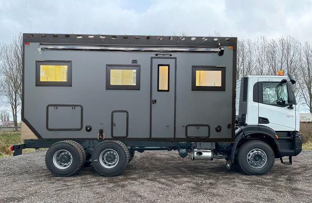 EXPEDITIONSMOBIL Iveco T-Way AT380T47WH-4500 Chassis Cabin 6x6- Antrieb 430PS (NEUFAHRZEUG!) EUR3 mit 6,20m fabrikneuem LUXUS-WOHNKOFFER