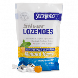 Silver Biotics Silver Lozenges w/Manuka Honey 21 lozenges