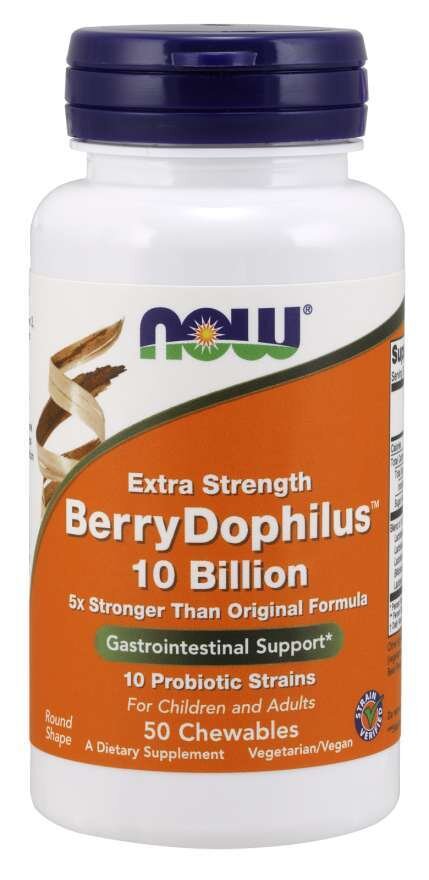 Now BerryDophilus Extra Strength 10 Billion 50 chews