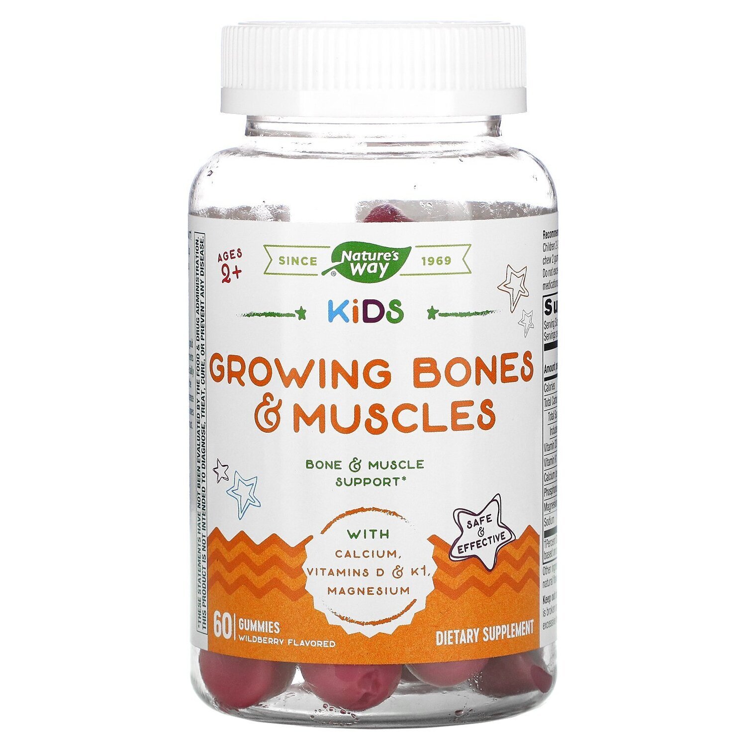Nature&#39;s Way Growing Bones &amp; Muscles 60 gummies