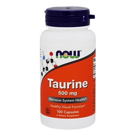 Now Taurine 500mg 100 vcaps