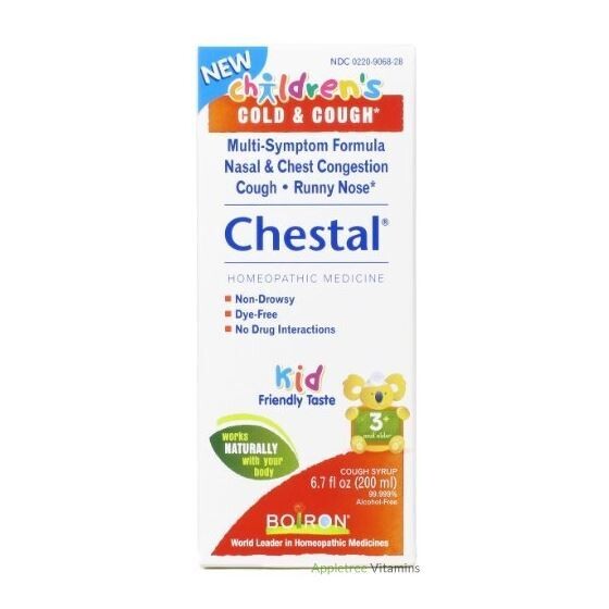 Boiron Chestal Cold &amp; Cough Kids Syrup 6.7 oz