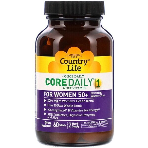 Country Life Core Multi Women 50+ 60 tabs