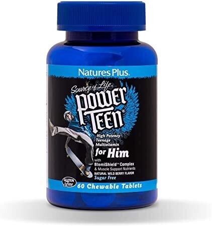 NaturesPlus Power Teen For Him 60 chews