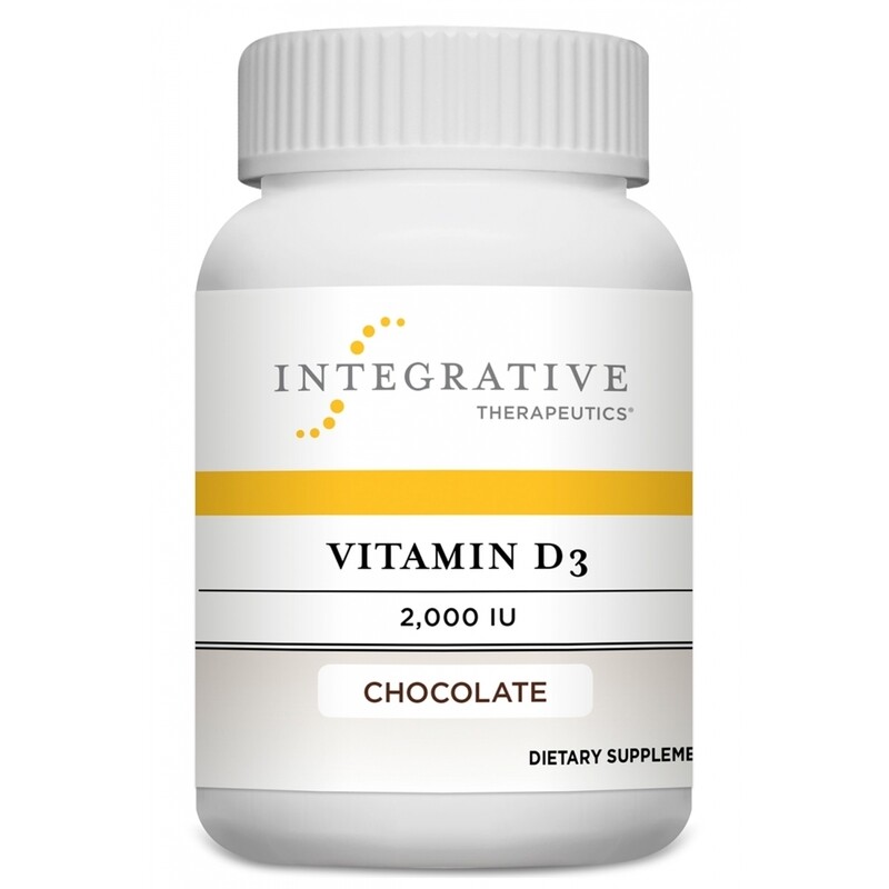 Integrative Therapeutics Vitamin D3 2,000IU 120 Choc. Chews 