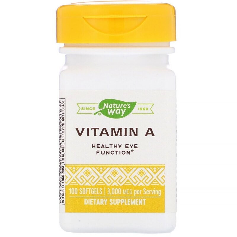 Nature&#39;s Way Vitamin A 100 softgels 