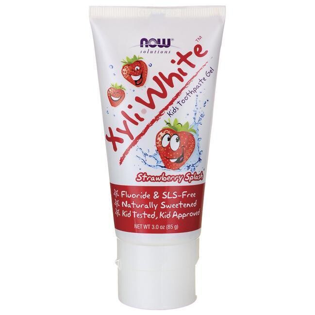 Now Xyli-White Tooth Gel Kids Strawberry Splash 3 oz