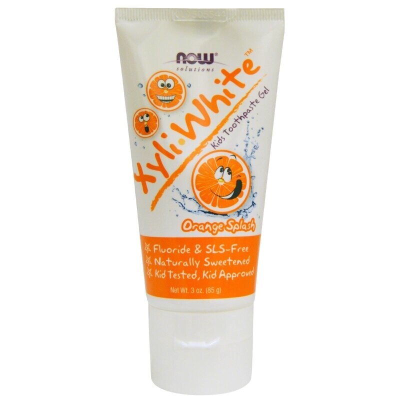Now Xyli-White Tooth Gel Kids Orange Splash 3 oz