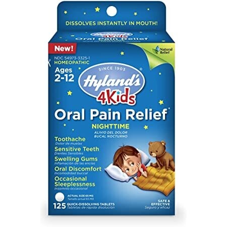 Hyland&#39;s Kids Oral Pain Relief Night 125 tabs