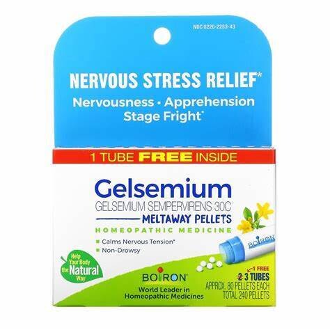 Boiron Gelsemium Nervous Stress Relief 3 pk