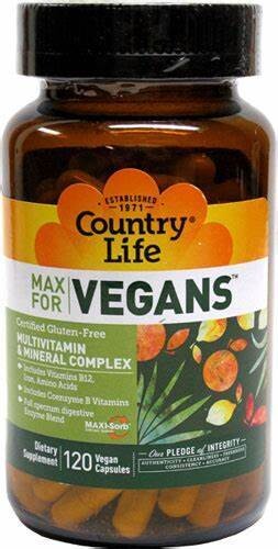 Country Life Multi for Vegans 120 vcaps