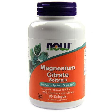Now Magnesium Citrate 90 softgels 