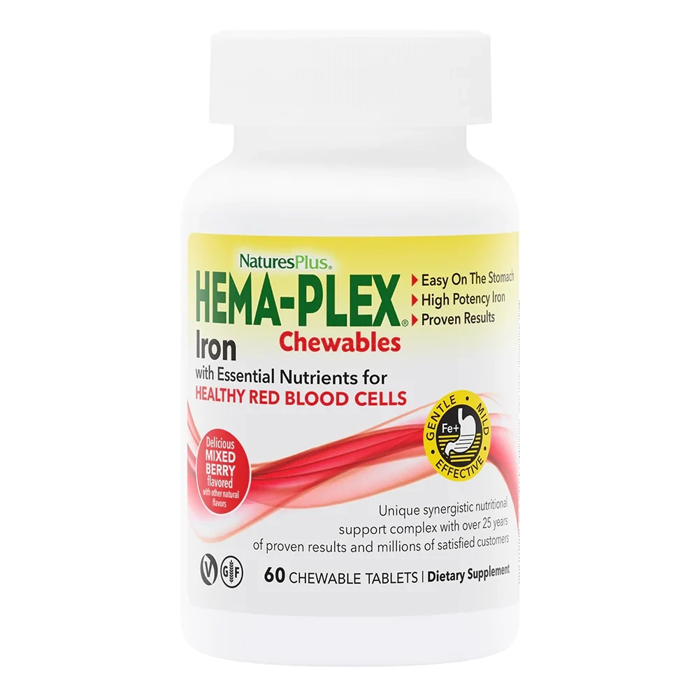 NaturesPlus Hema-Plex Iron 60 chews