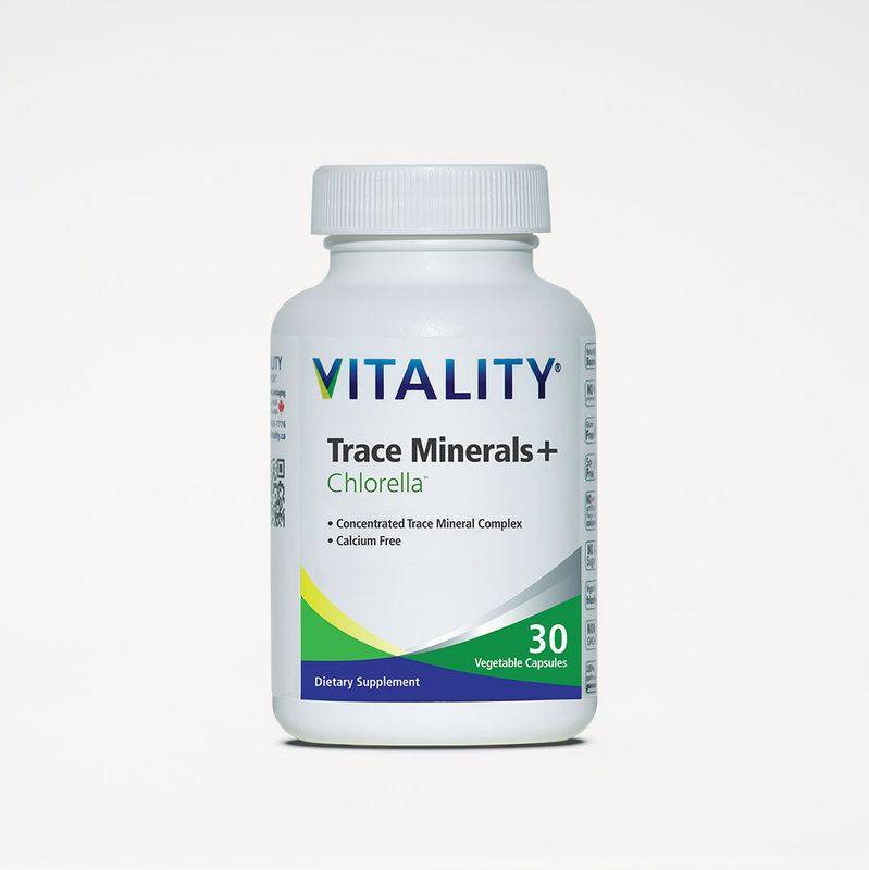 Vitality Trace Minerals + Chlorella 30 vcaps