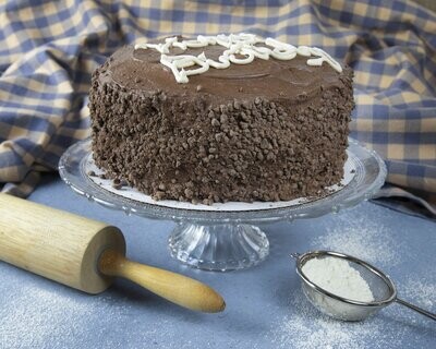 Gluten Free Fudge Chocolate Cake — 3 Layered