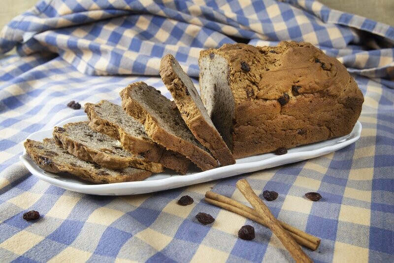 Gluten Free Cinnamon Raisin Bread