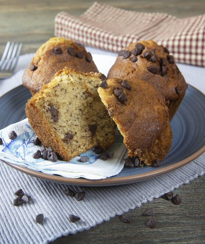 Gluten Free / Vegan Banana Chocolate Chip Muffin