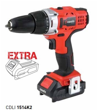 TALADRO DE BATERÍA CPLI1514K2 CASALS