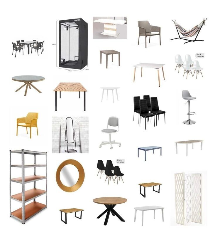 LOTE MESAS, SILLAS,MUEBLES LOTE MESAS, SILLAS,MUEBLES