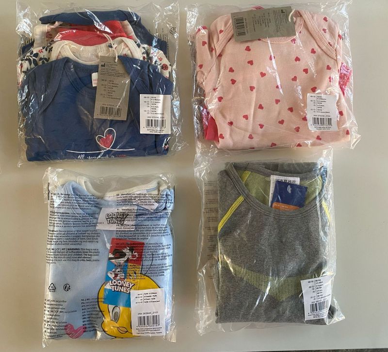 ROPA DE BEBÉ LIDL 4 packs ROPA DE BEBÉ LIDL 4 packs