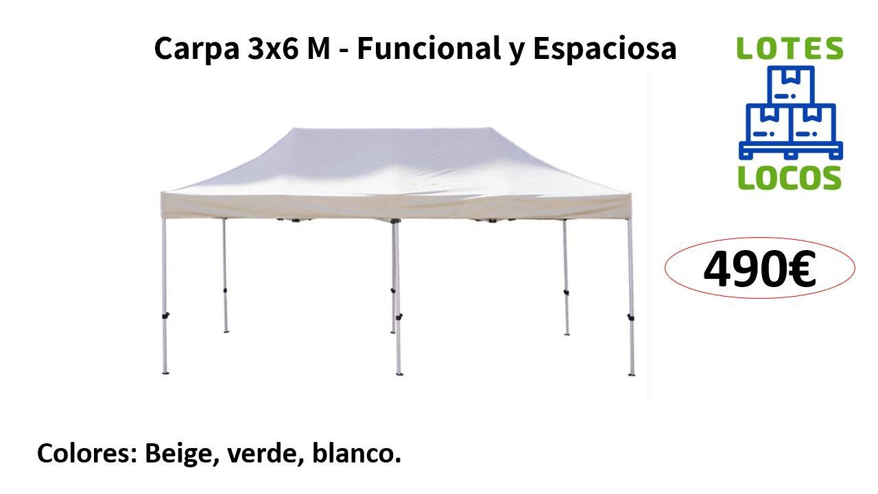 CARPA PLEGABLE 3X6