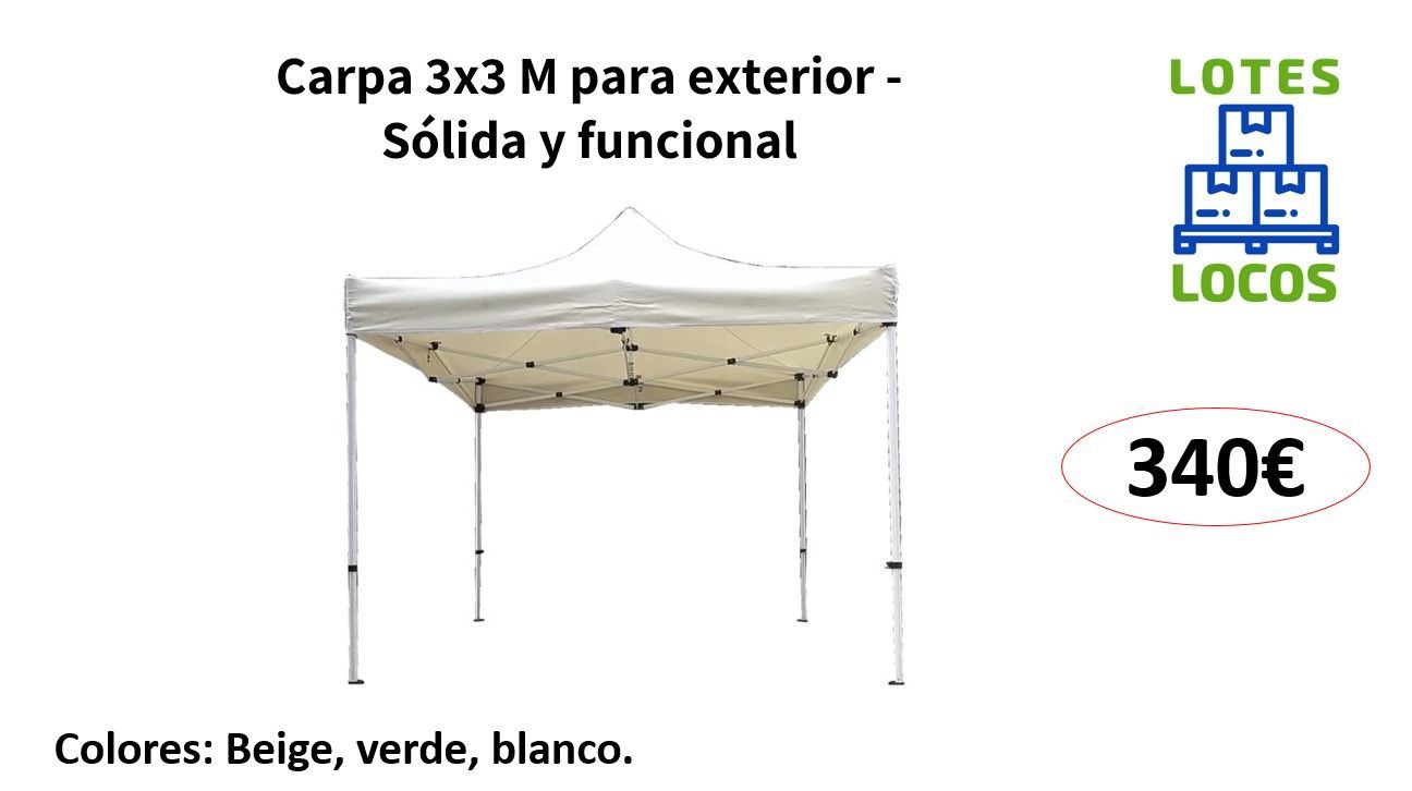 CARPA PLEGABLE 3X3