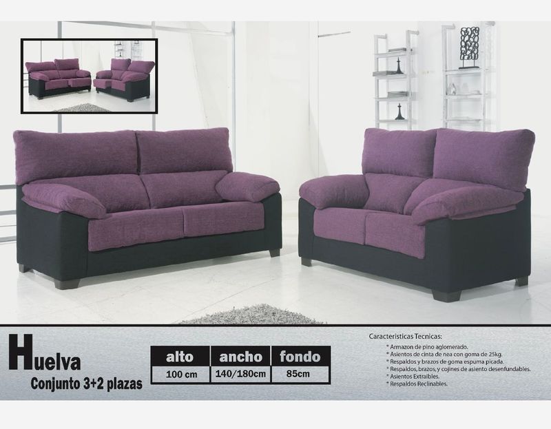 Sofá modelo Huelva 3+2