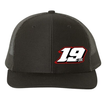 19 Hat: Black & Black