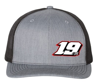19 Hat: Gray & Black