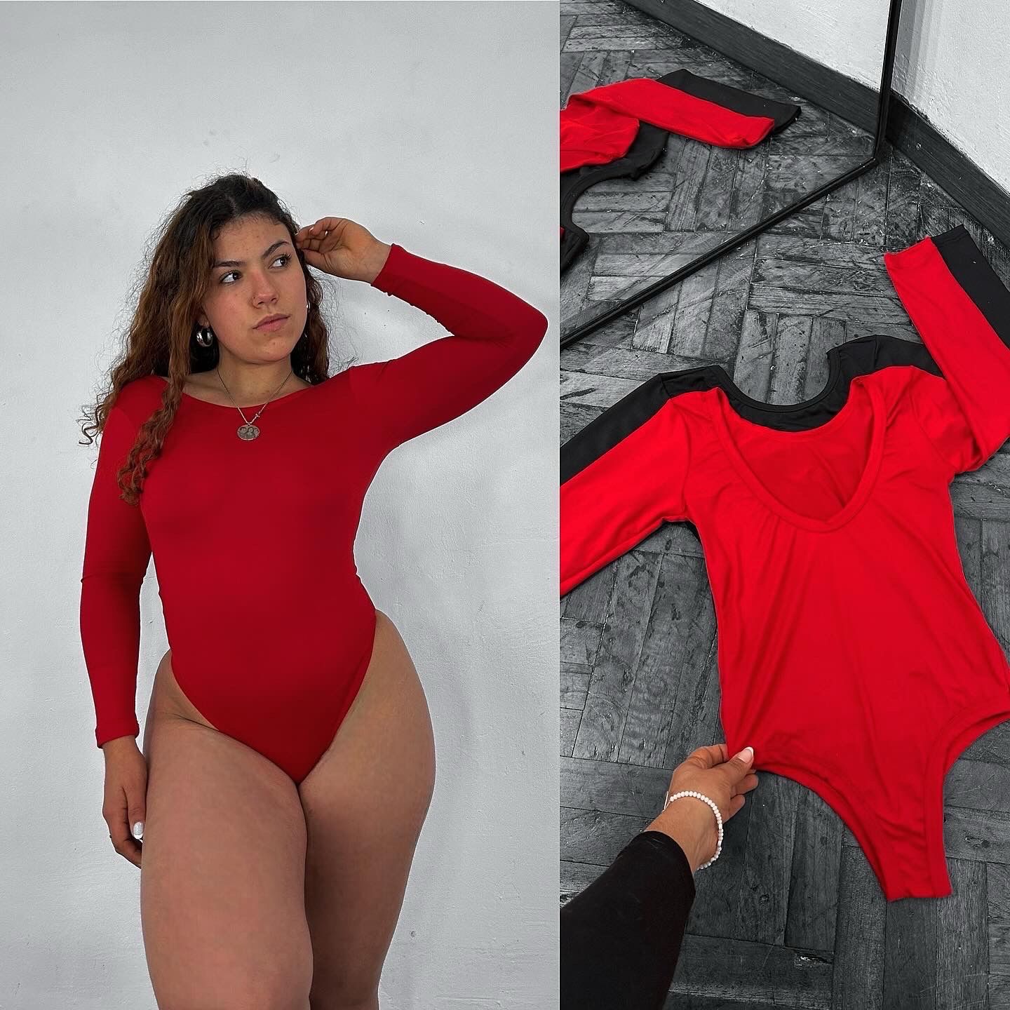 Body Manga Larga Con Espalda Baja X MAYOR ($250 c/u paquete minimo 4 unidades)