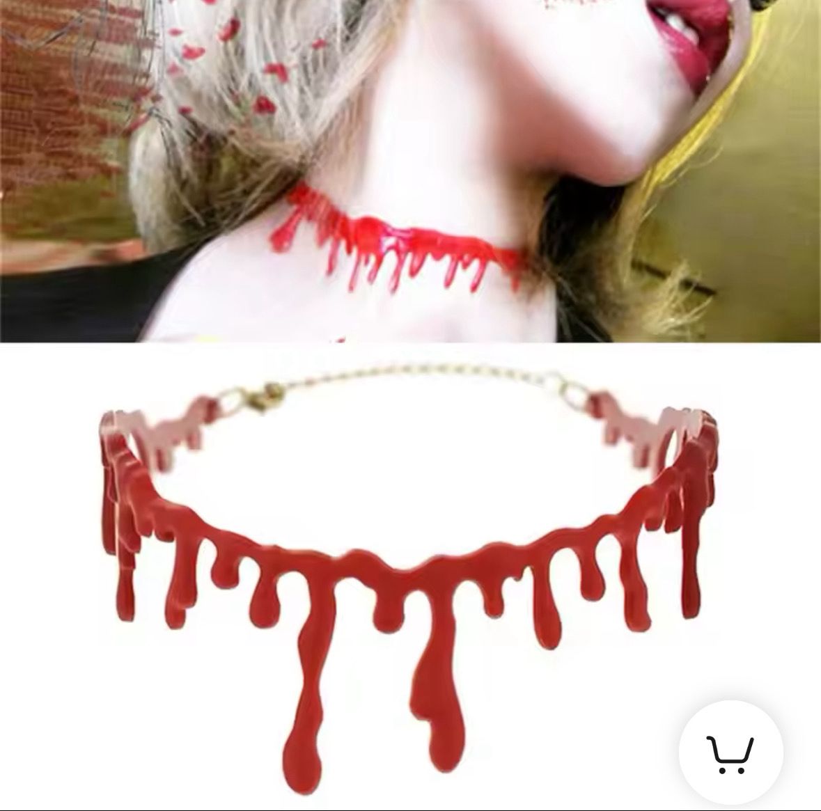 Collar de sangre falsa