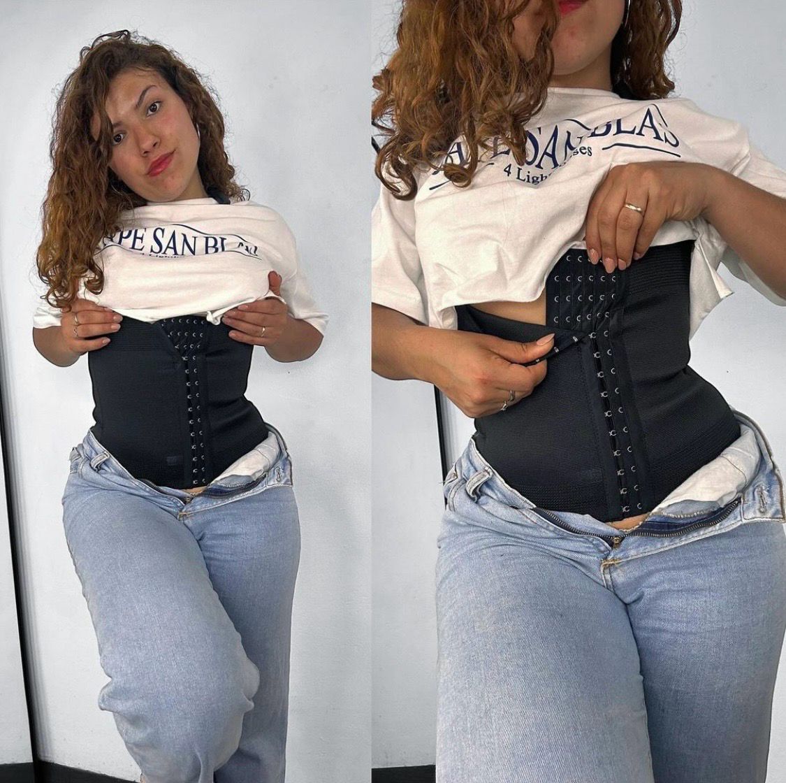 Faja reductora con broches y barillas