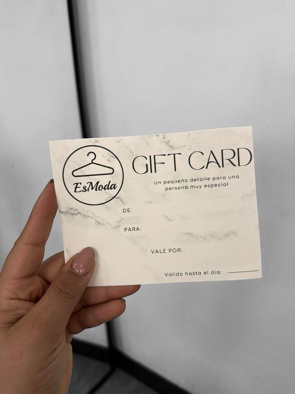 Tarjeta regalo ESMODA ✨