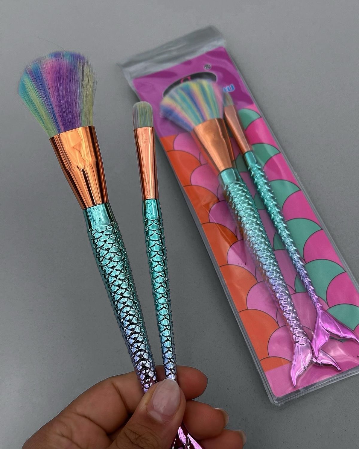 Set de brochas sirena