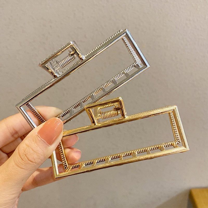 Pinza para cabello diseño cuadrada
