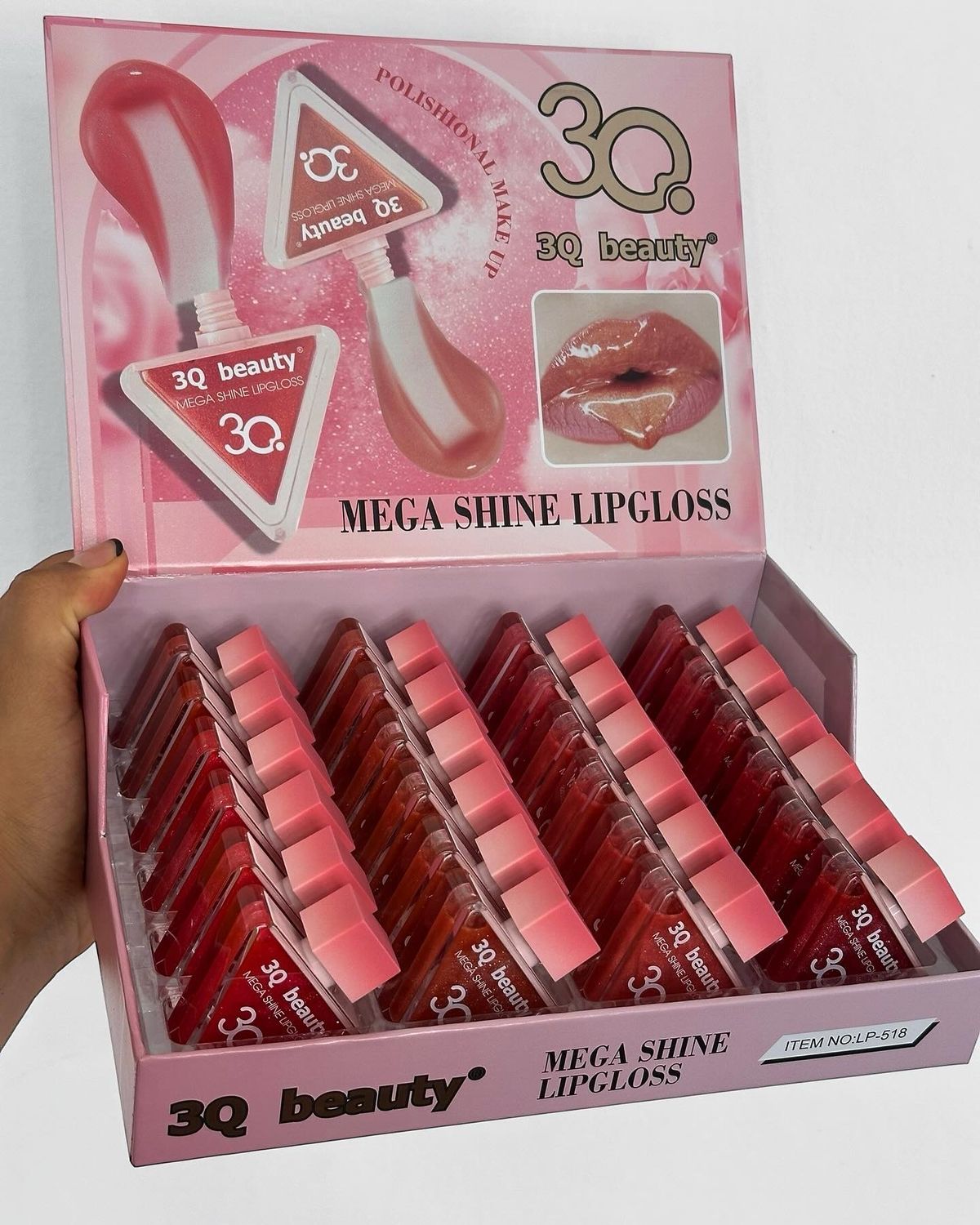 Gloss LABIAL super shine con escarcha de brillitos