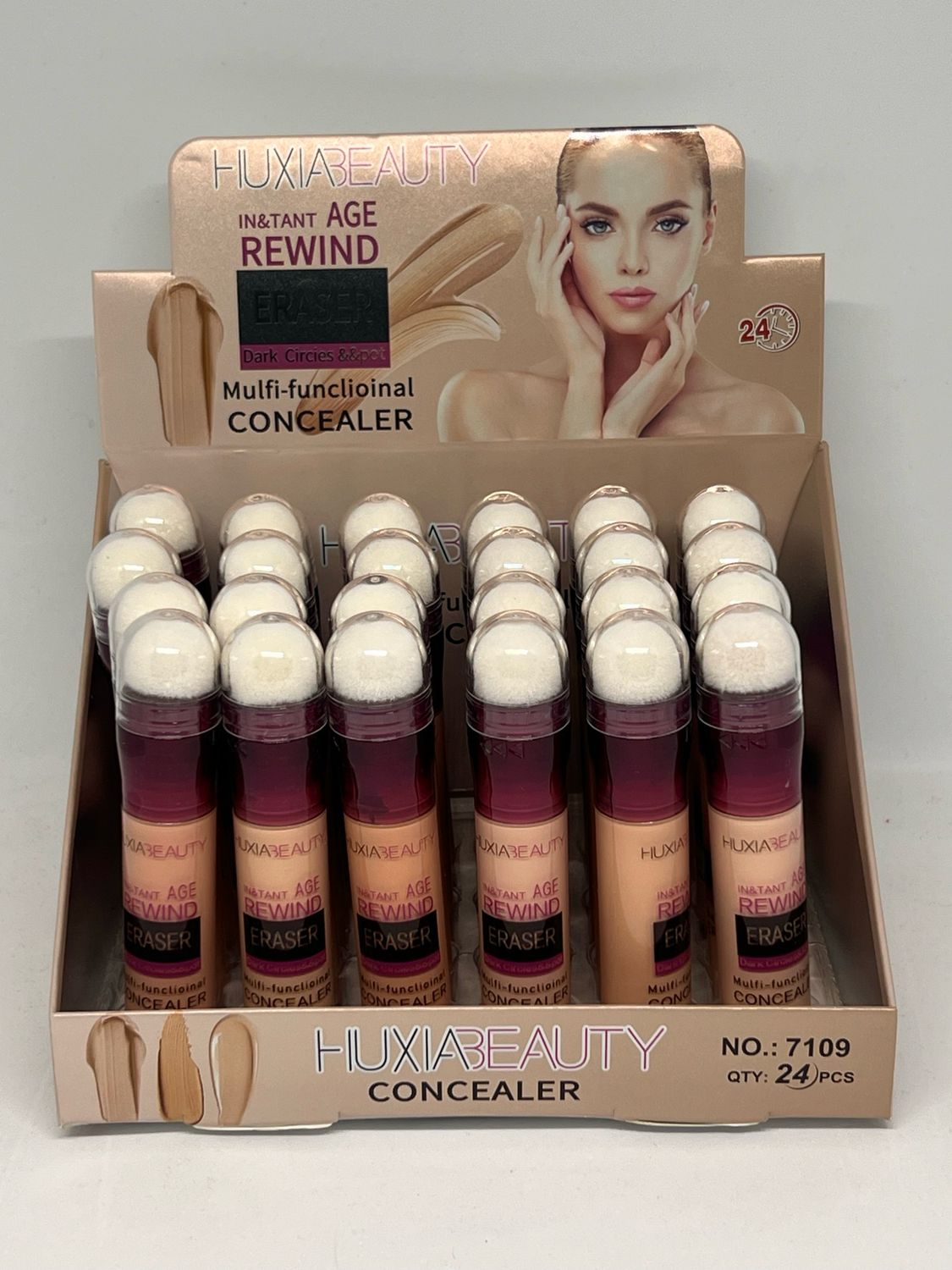 Corrector para ojeras con esponja X MAYOR ( Pack de 4 unidades por 190 c/u)