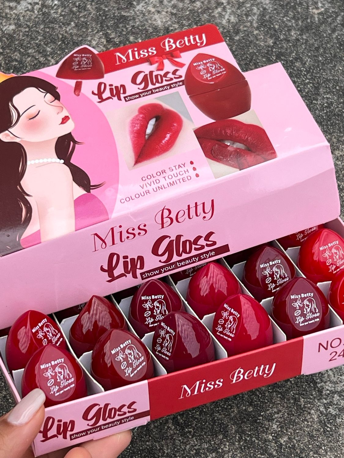 Labial Gloss rojo X MAYOR ($80 c/u paquete minimo de 4 unidades)