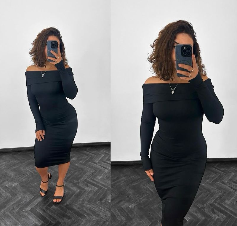 Vestido BIANCA en Morley Ribana elastizado
