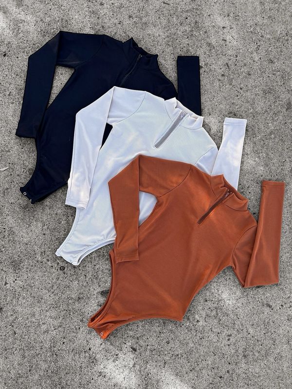 Body con cierre X MAYOR $350 c/u  (Packs de 4 unidades) 2 beige 1 caramelo 1 negro