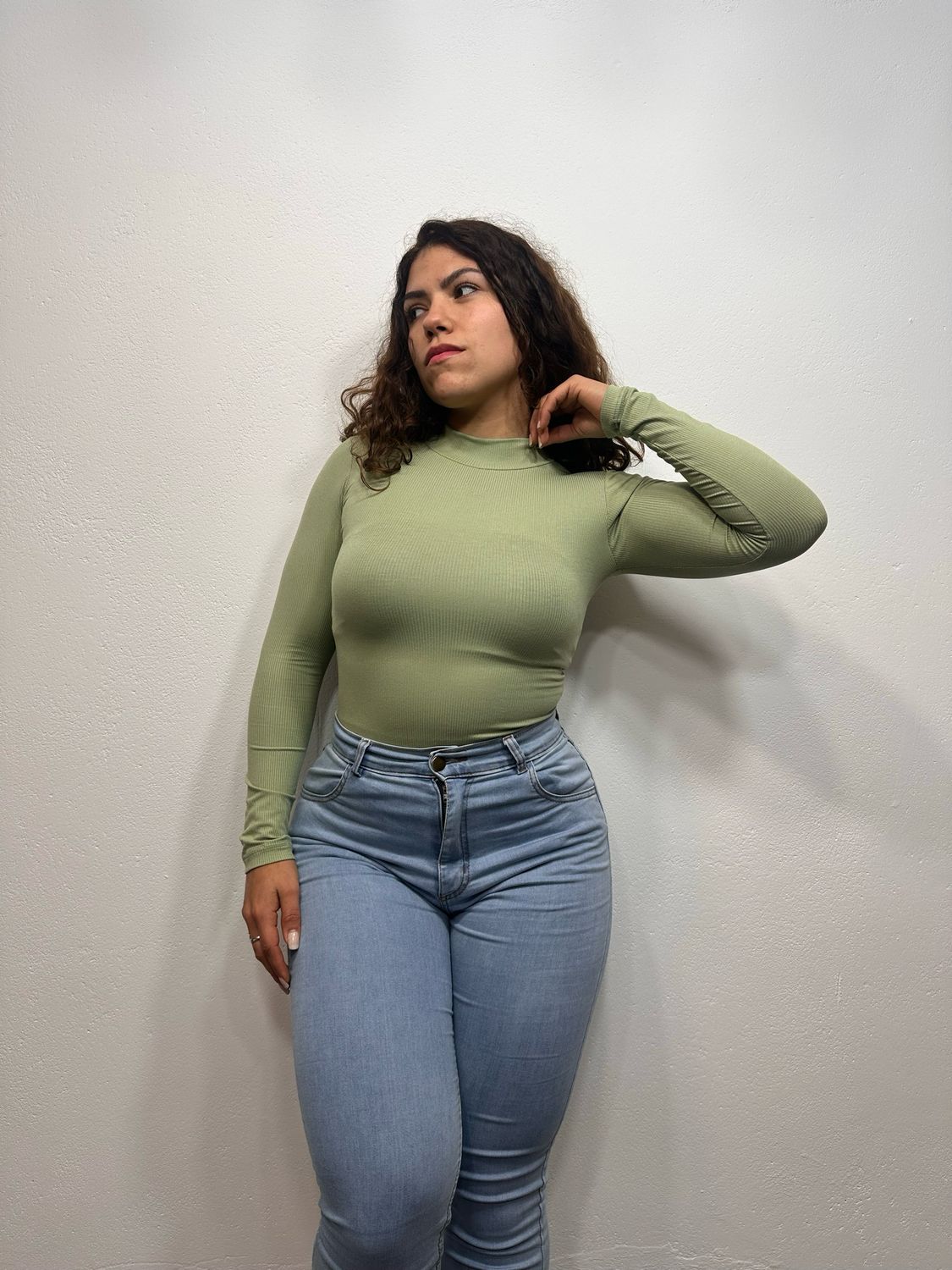 Body polera Morley en Ribana X MAYOR ($350 c/u paquete minimo de 4 unidades) Incluye 1 verde, 1 blancos, 1 negro y 1 terracota