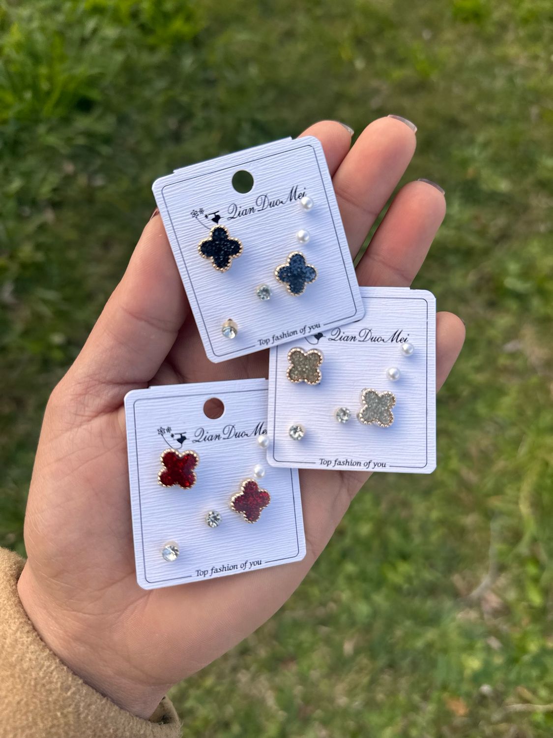 Packs de caravanas trebol X MAYOR ( Pack de 6 unidades a 50 c/u)