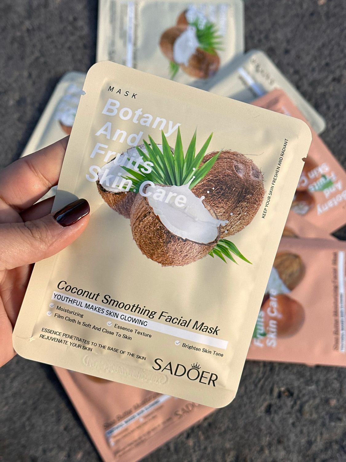 Mascarilla facial de coco