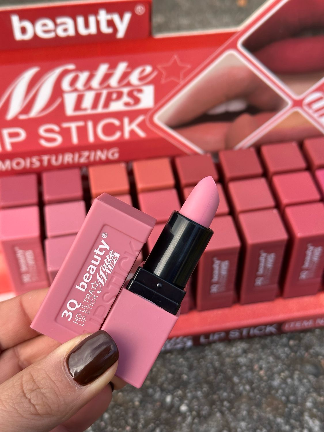 Labial en Barra Rosa Mate x Mayor ( Pack de 6 unidades a $80 c/u)