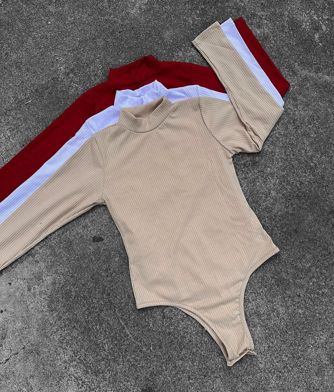 Body polera con cierre en tela Morley Brasileño