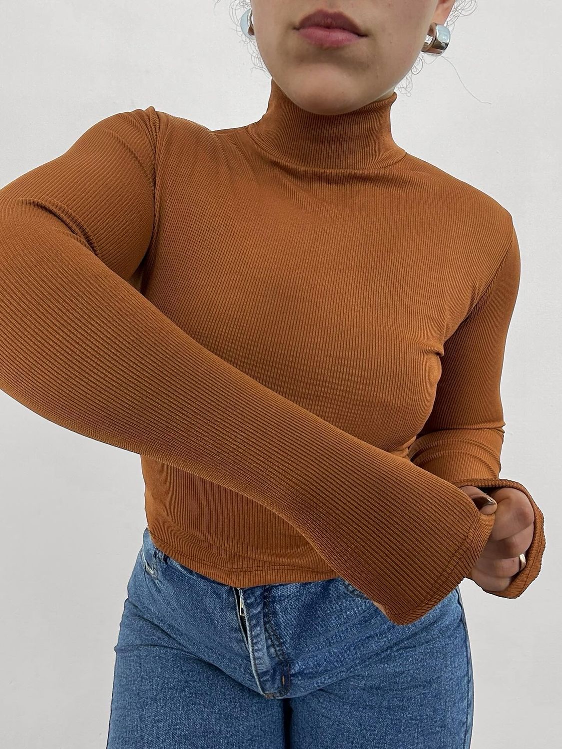 Polera CANELITA Morley Ribana X MAYOR ($290 c/u paquete minimo de 4 unidades) Incluye 2 beige, 1 negra y 1 terracota